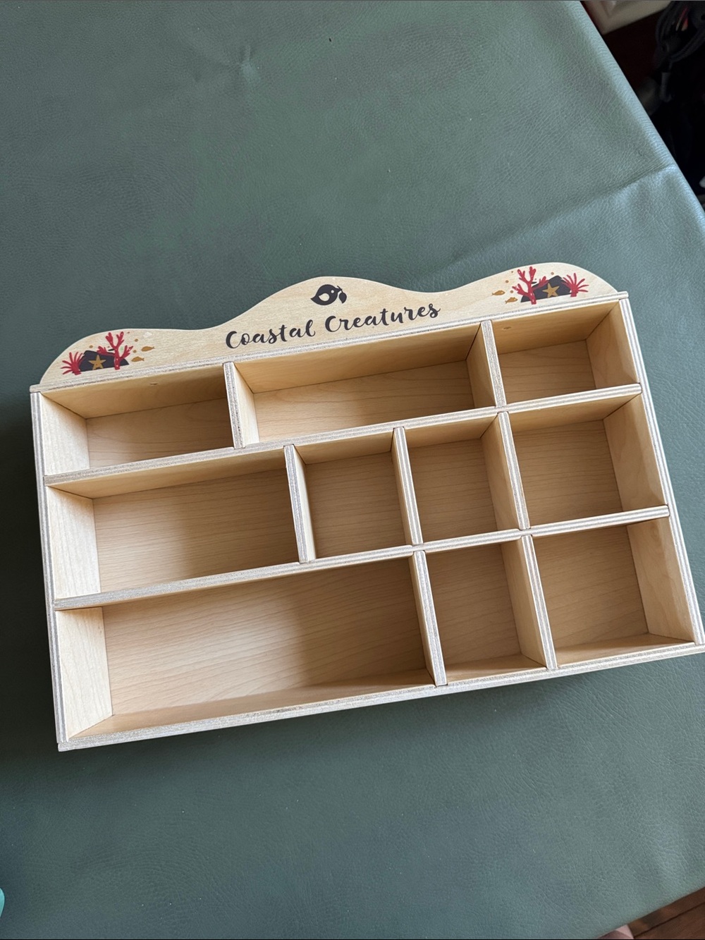 Tender Leaf Wooden Multi-Compartment Toy Organizer - Natural